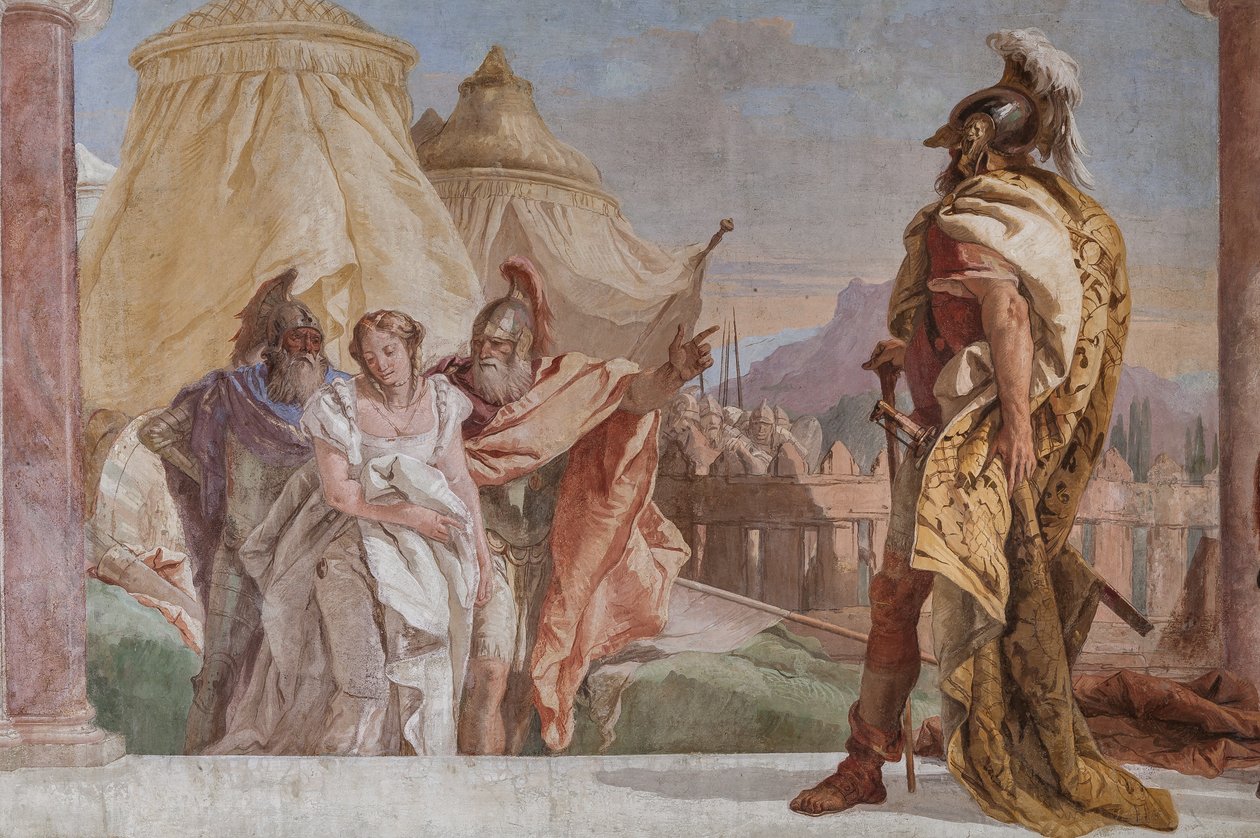 Eurybate et Talthybios conduisant Briséis à Agamemnon (détail) - Giovanni Battista Tiepolo