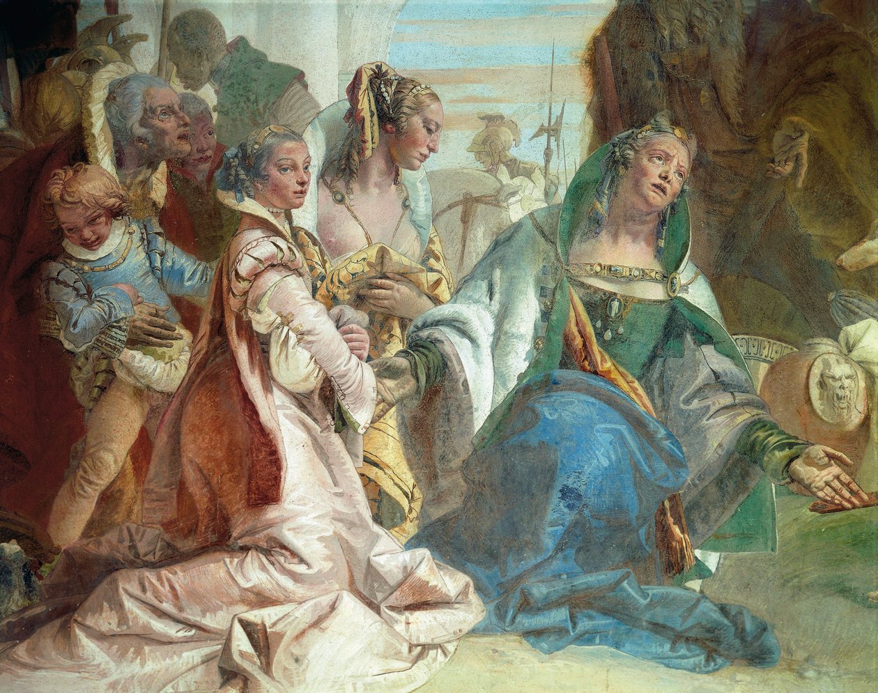 La famille de Darius III Codoman, détail des Gloires de Scipion l