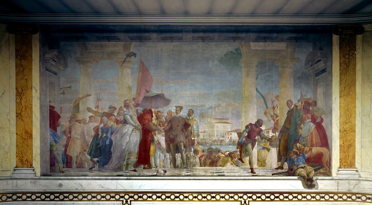 Le roi de France Henri III (1551-1589) reçu à Venise par Federico Contarini en 1574 à l