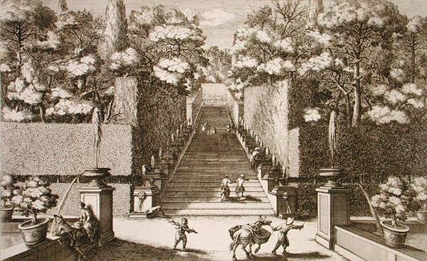 Le grand escalier de la Villa d