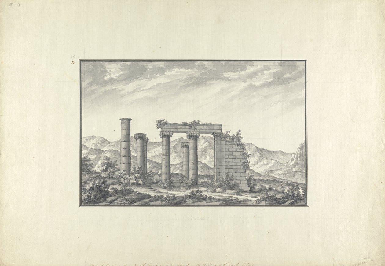 Vue des ruines d