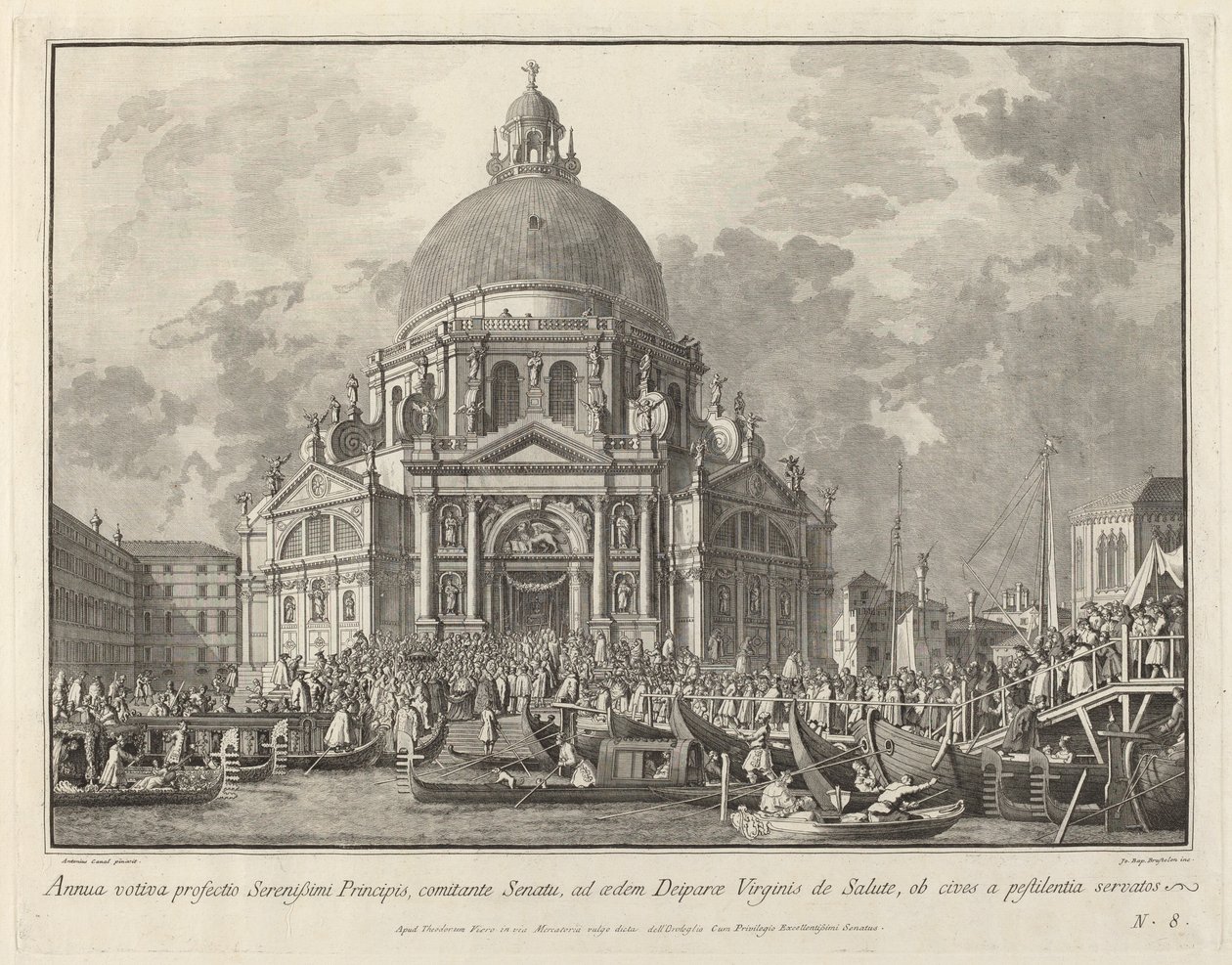 Visite annuelle du Doge à Santa Maria della Salute - Giovanni Battista Brostoloni