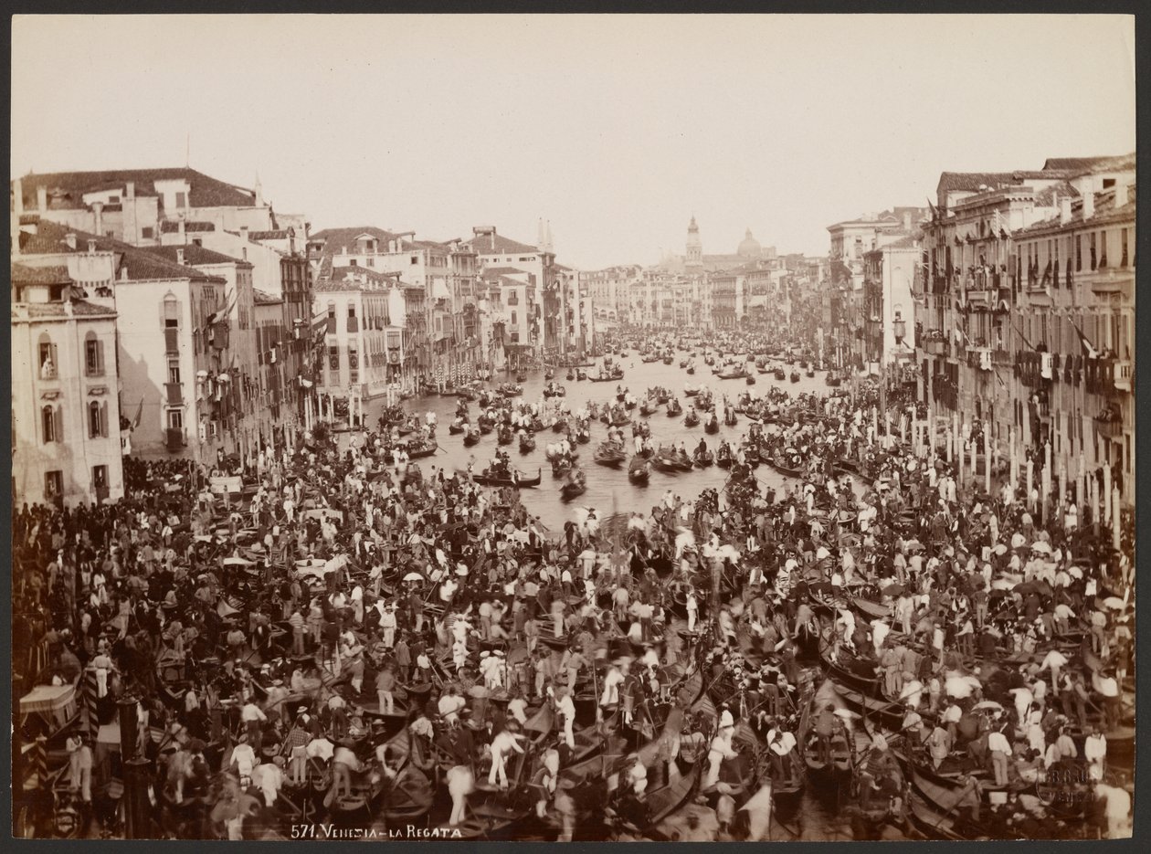 Venise - La régate - Giovanni Battista Brusa