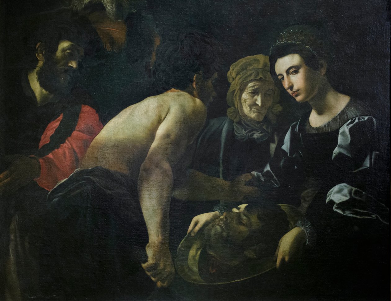 Salomé avec la tête de Jean-Baptiste - Giovanni Battista Caracciolo