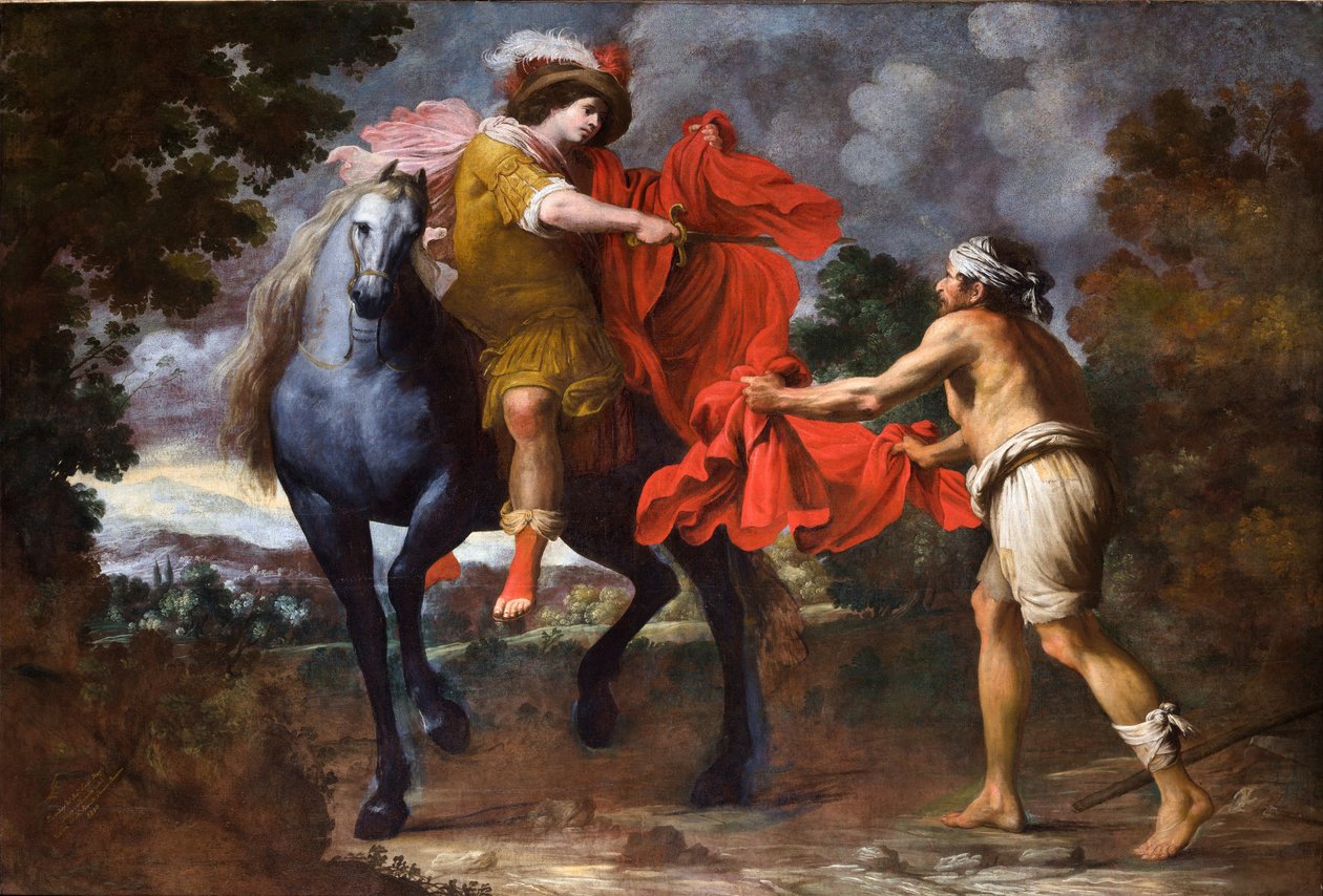 Saint Martin et le mendiant - Giovanni Battista Carlone