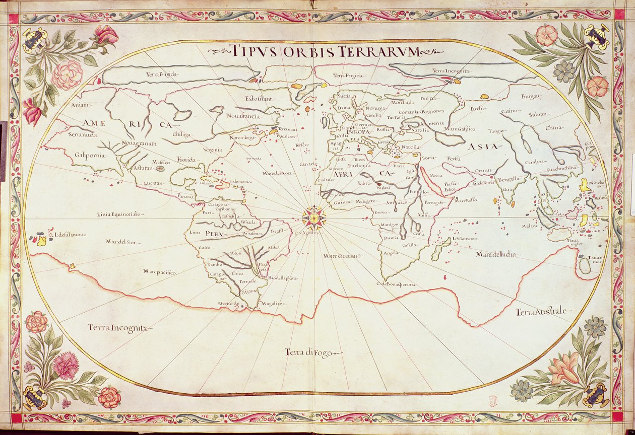 Carte du monde - Giovanni Battista Cavallini
