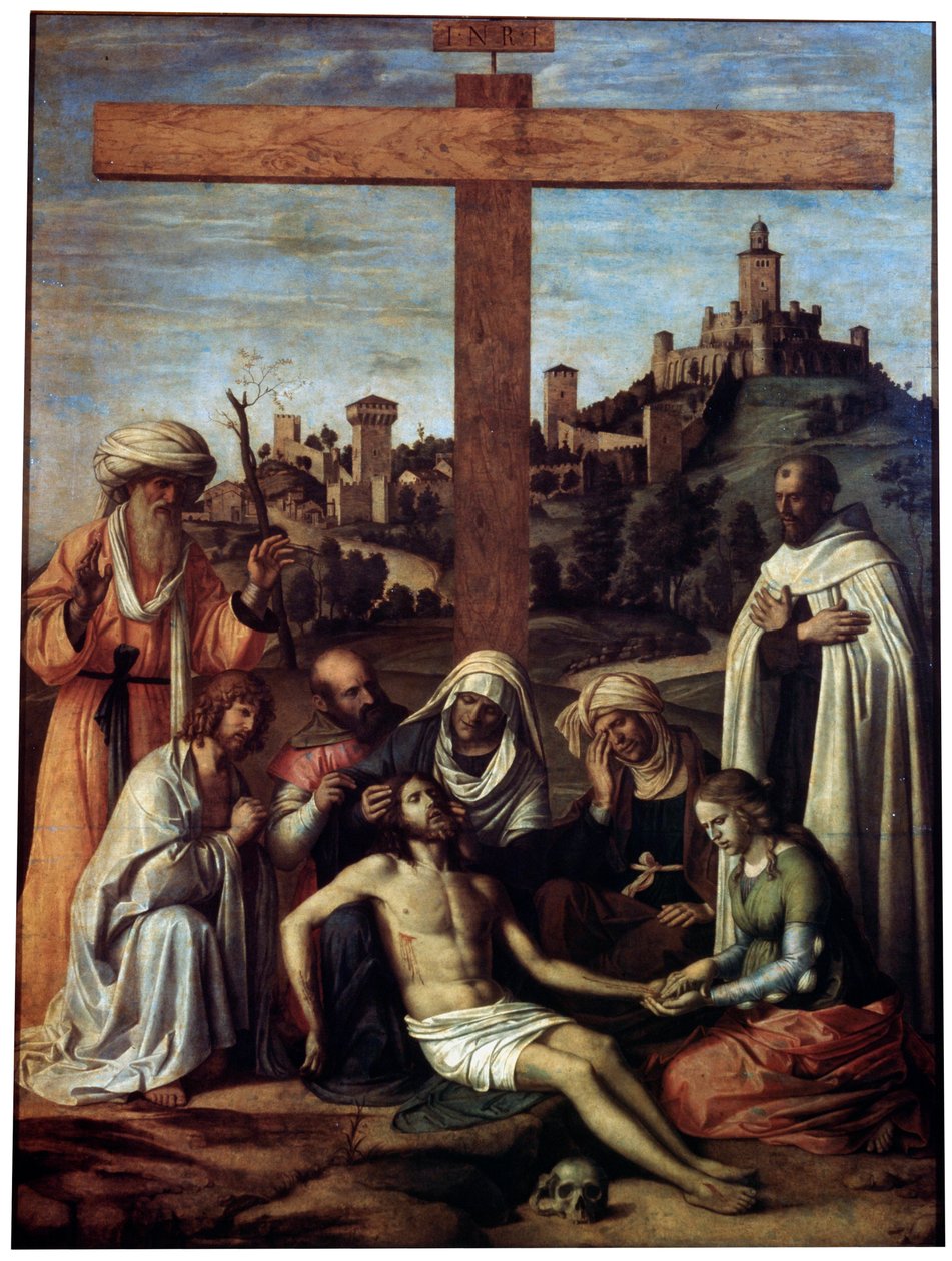 La Lamentation sur le Christ avec un moine carmélite, vers 1510 - Giovanni Battista Cima da Conegliano
