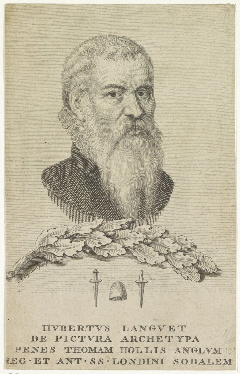 Portrait du diplomate Hubert Languet - Giovanni Battista Cipriani
