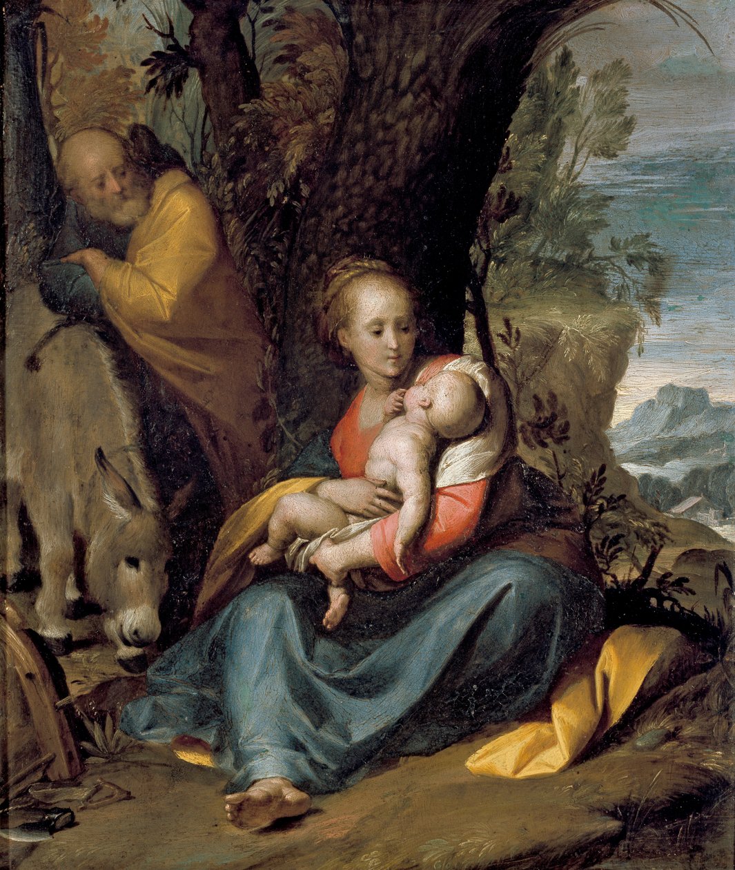 Le repos pendant la fuite en Égypte - Giovanni Battista Crespi