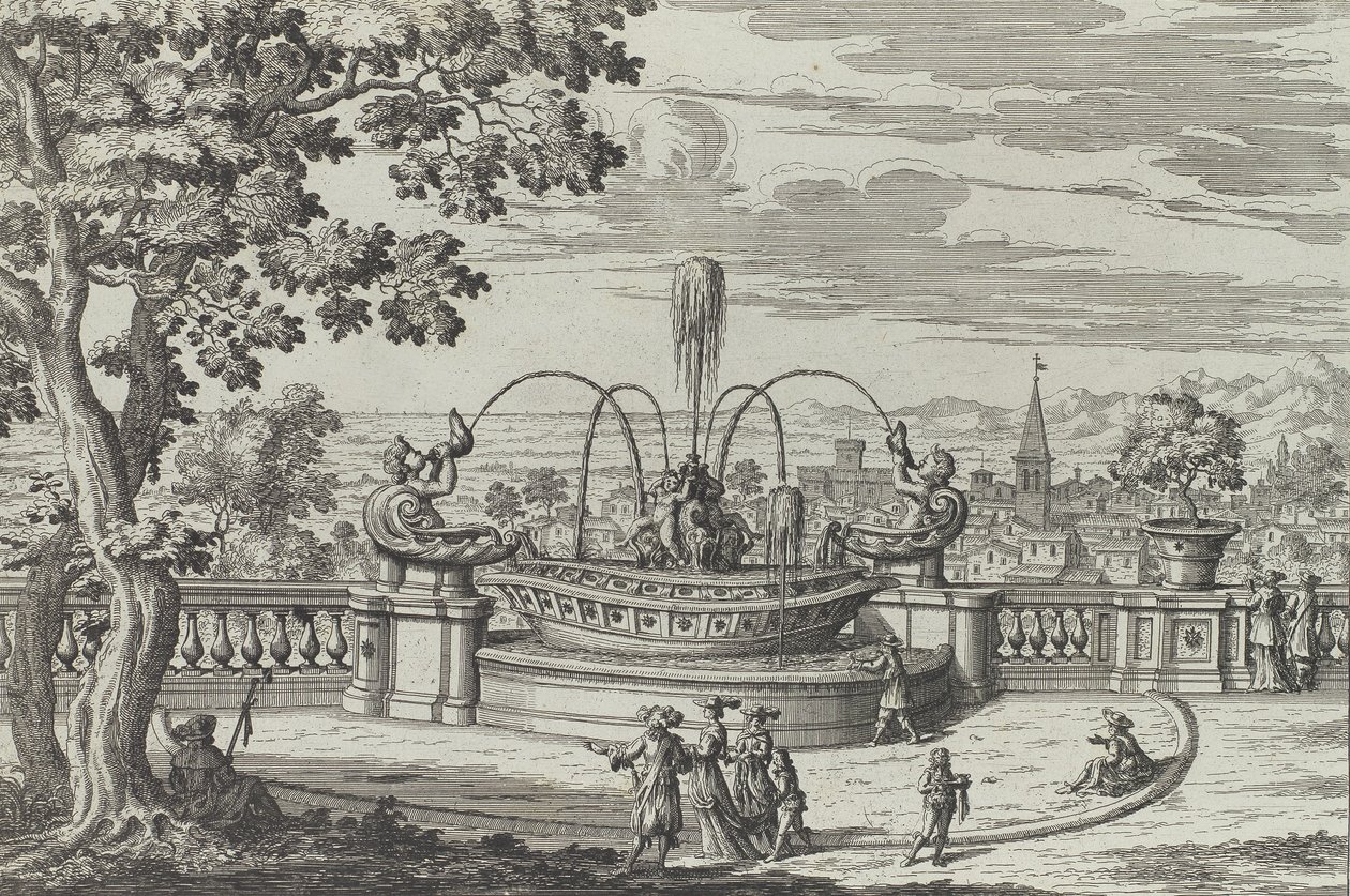 Fontana di Belvedere à Frascati - Giovanni Battista Falda