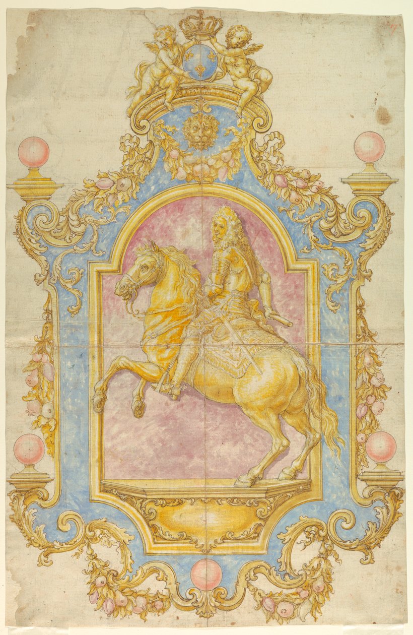 Dessin, décoration murale pour Cosimo III de