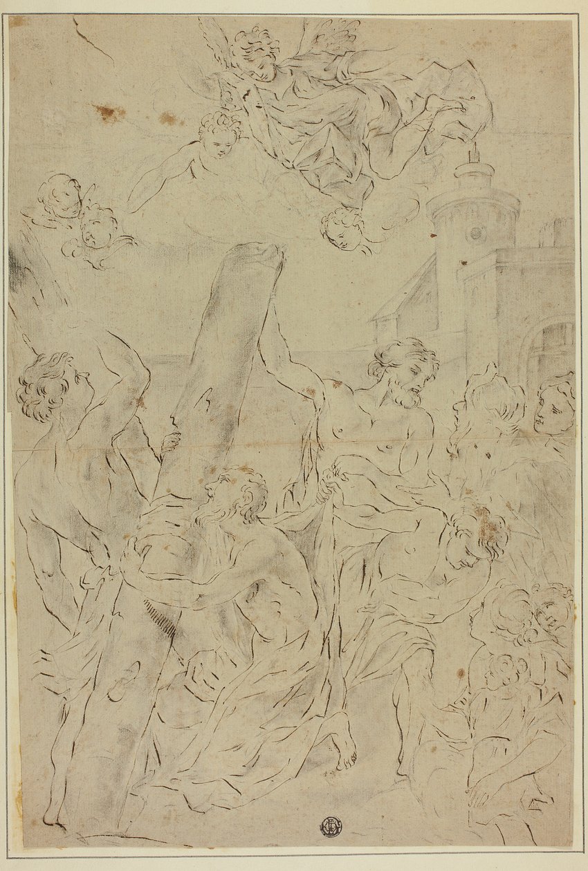Saint André adorant la croix - Giovanni Battista Gaulli