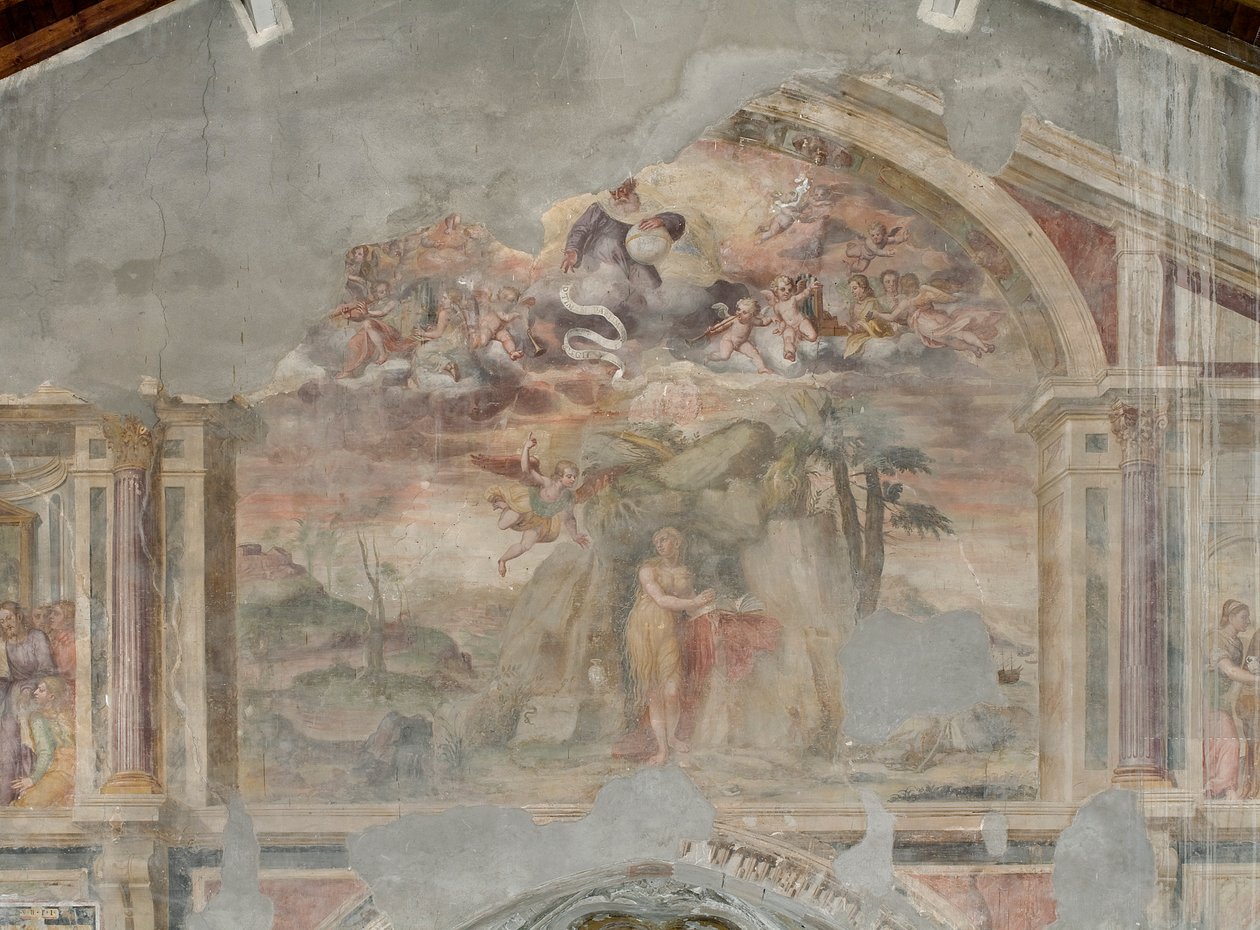 Marie Madeleine dans le désert, détail - Giovanni Battista Guerinoni