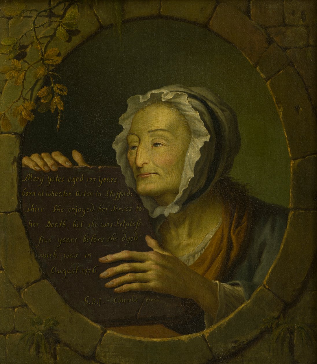 Portrait de Mary Yates (1649-1776) - Giovanni Battista Innocenzo Colombo