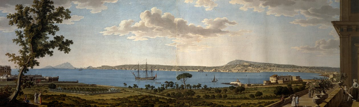 Vue de Posillipo et Naples depuis Portici - Giovanni Battista Lusieri