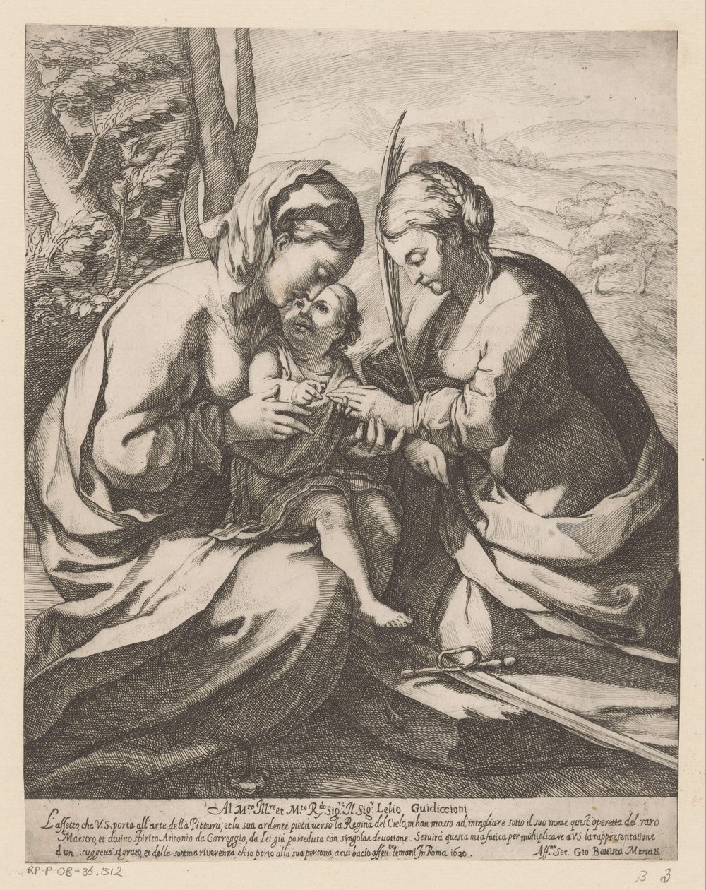 Le mariage mystique de sainte Catherine - Giovanni Battista Mercati