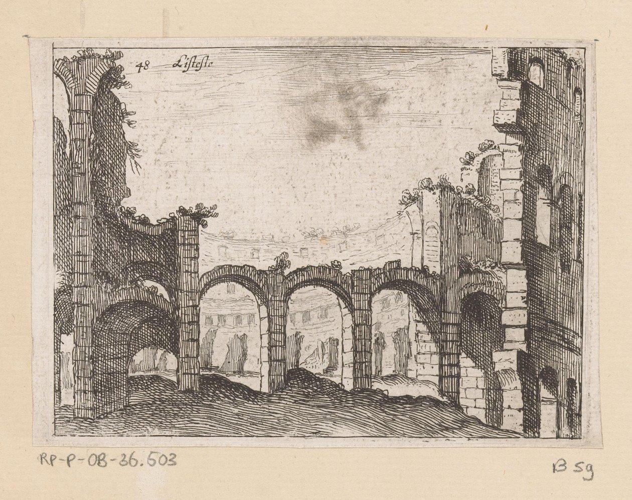 Ruines du Colisée à Rome - Giovanni Battista Mercati