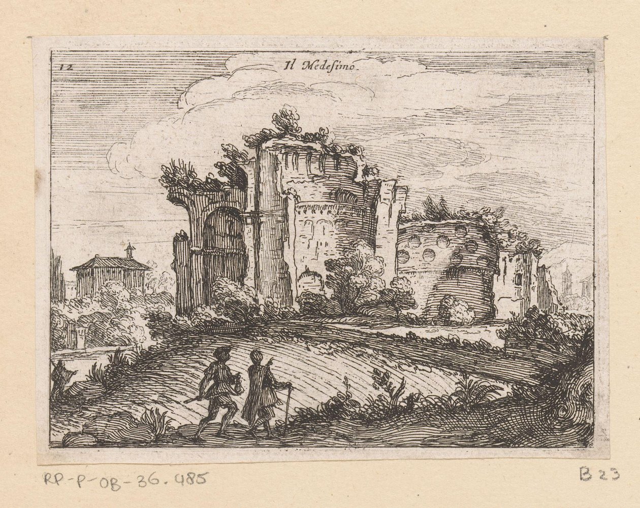 Ruine dans un paysage - Giovanni Battista Mercati