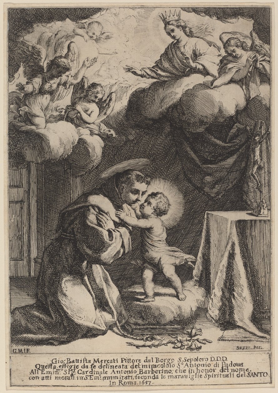 Saint Antoine de Padoue - Giovanni Battista Mercati