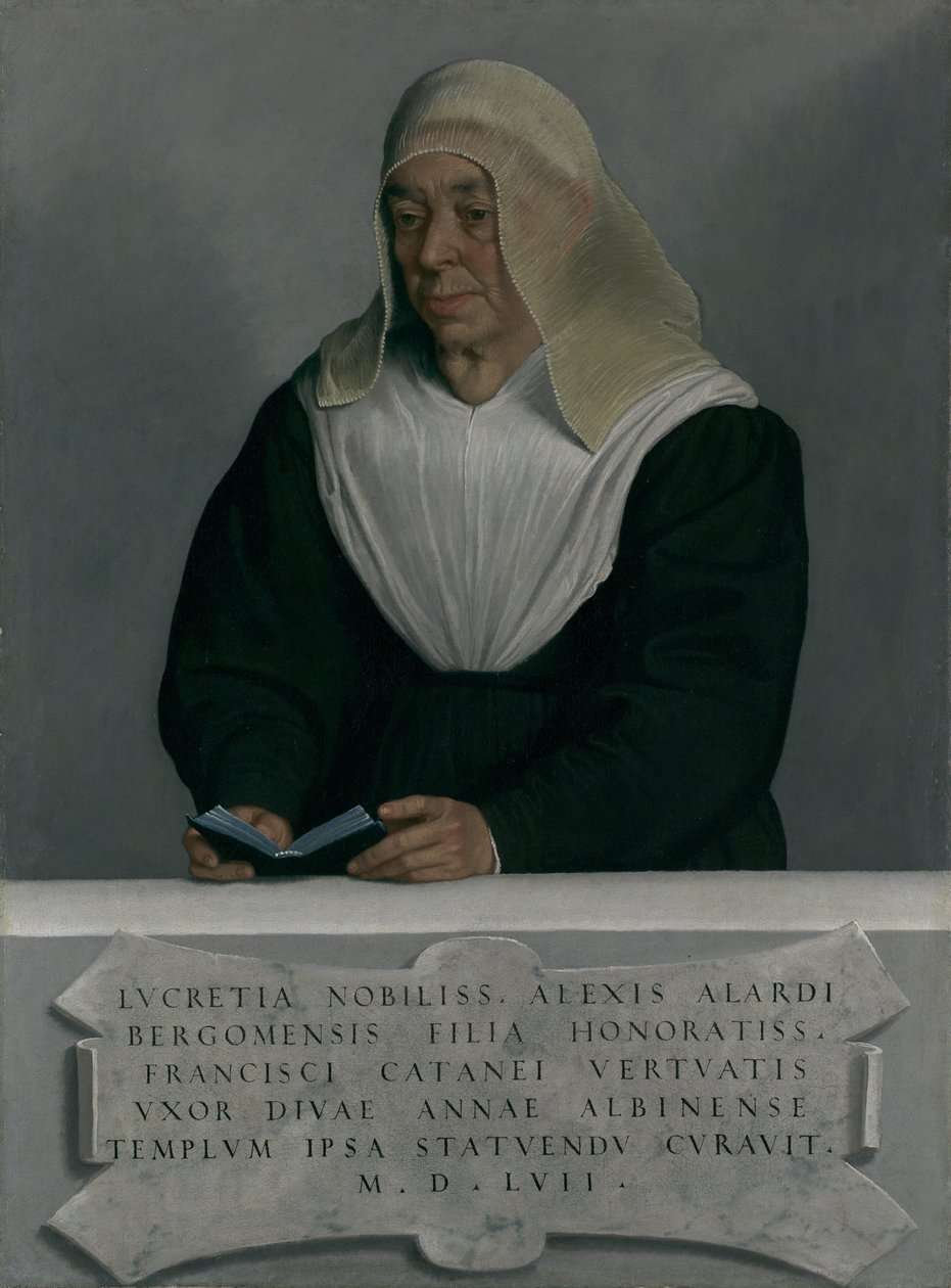 Lucrezia Agliardi Vertova 1490-1558, 1557 - Giovanni Battista Moroni