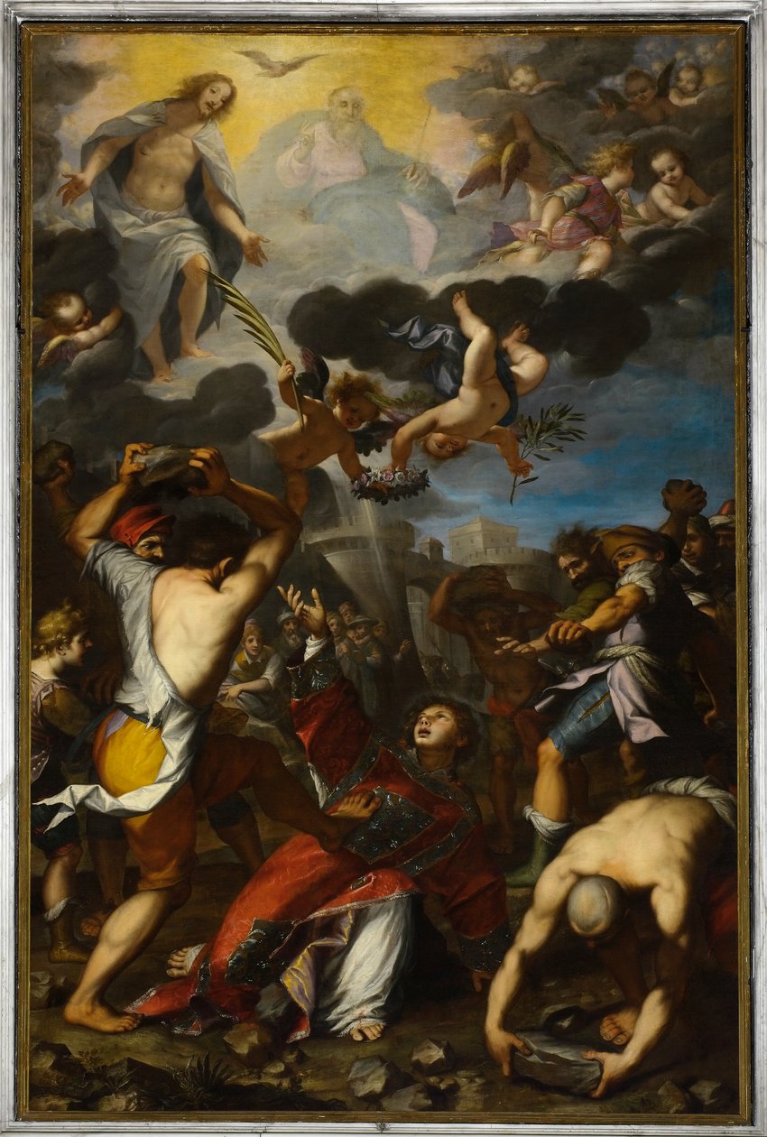 Lapidation de saint Étienne - Giovanni Battista Paggi