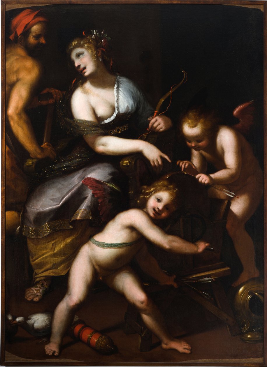 La préparation des flèches de Cupidon - Giovanni Battista Paggi