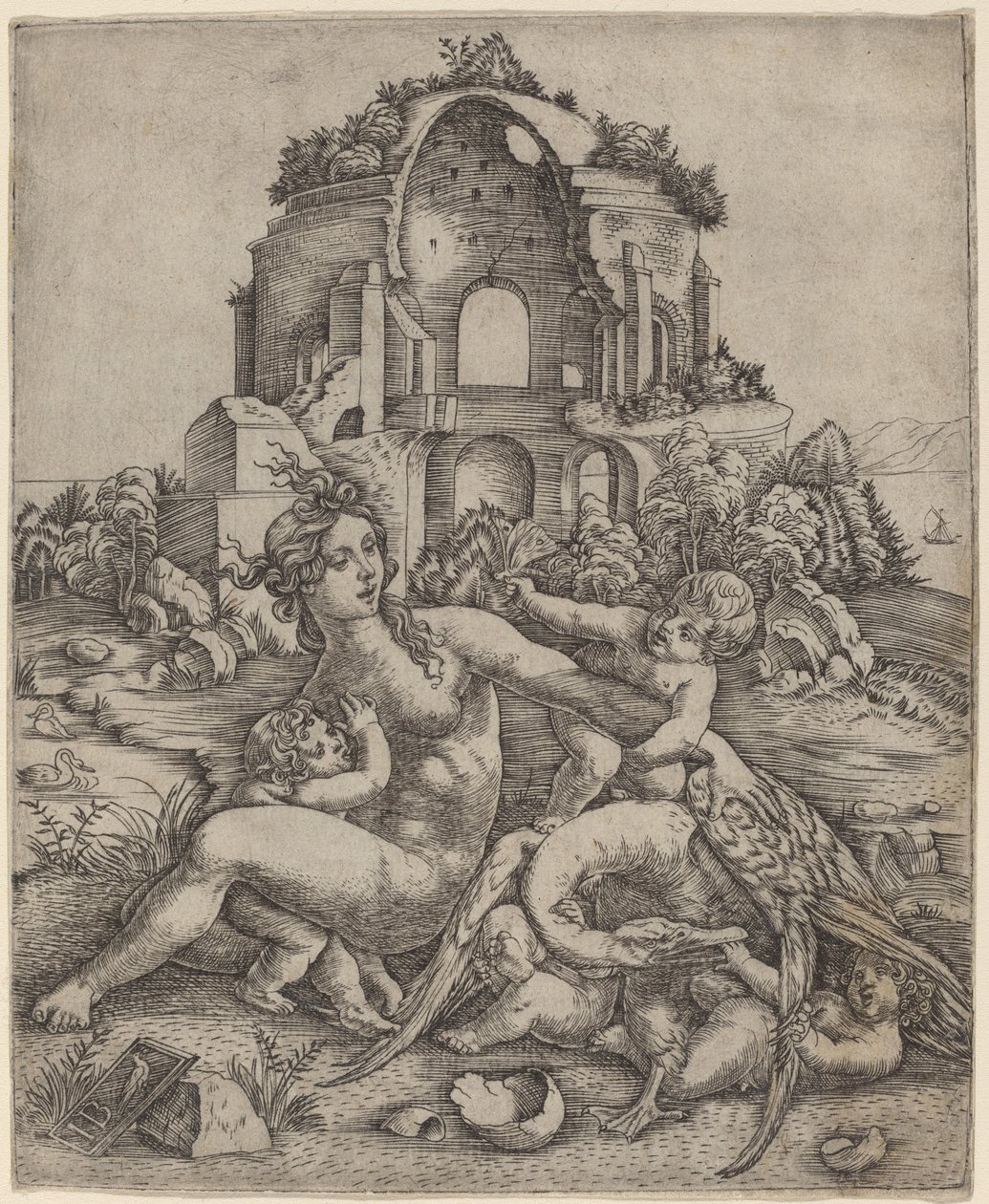 Léda et le cygne - Giovanni Battista Palumba