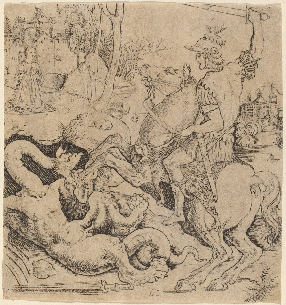 Saint Georges et le dragon - Giovanni Battista Palumba