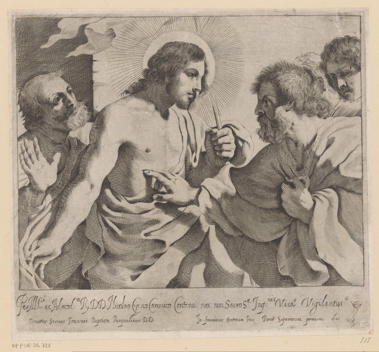 Incrédulité de Thomas - Giovanni Battista Pasqualini