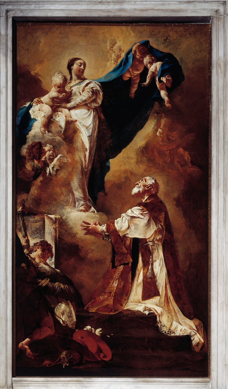 La Vierge apparaît à Saint Philippe Neri - Giovanni Battista Piazzetta