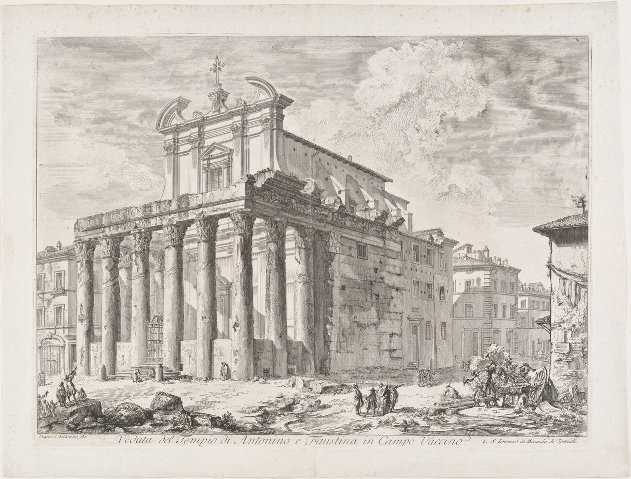 Vue du temple d