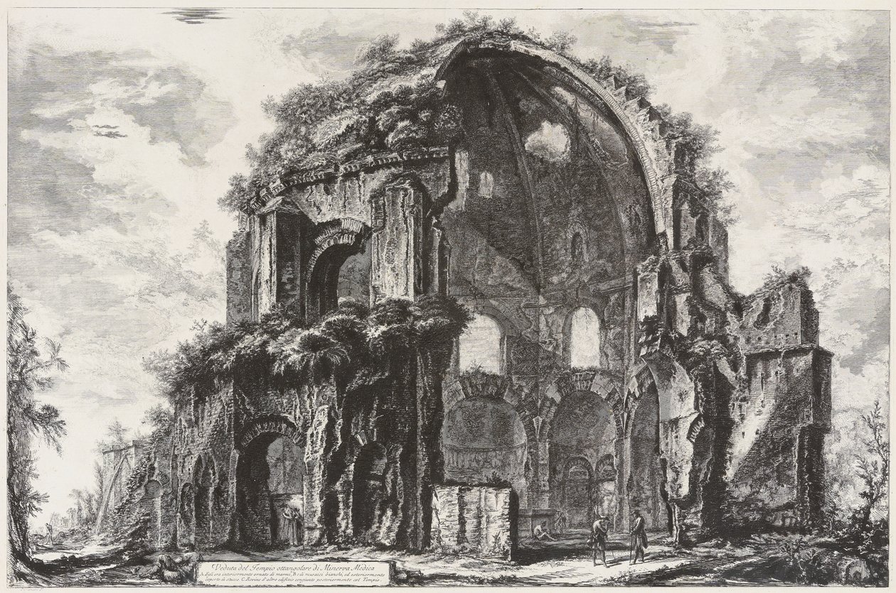 Vue du temple octogonal de Minerva Medica (nymphée) - Giovanni Battista Piranesi