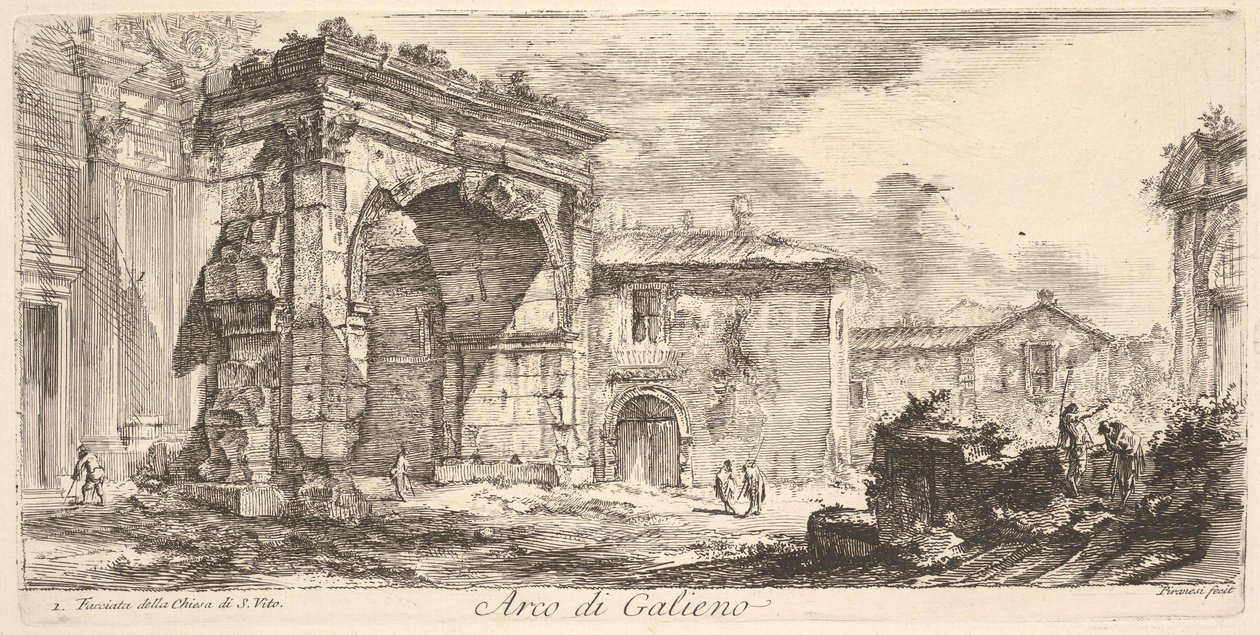 Arc de Galienus. 1. Façade de l