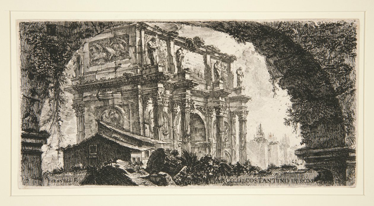Arc de Constantin à Rome, de Alcune Vedute di Archi Trionfali ed altri monumenti - Giovanni Battista Piranesi