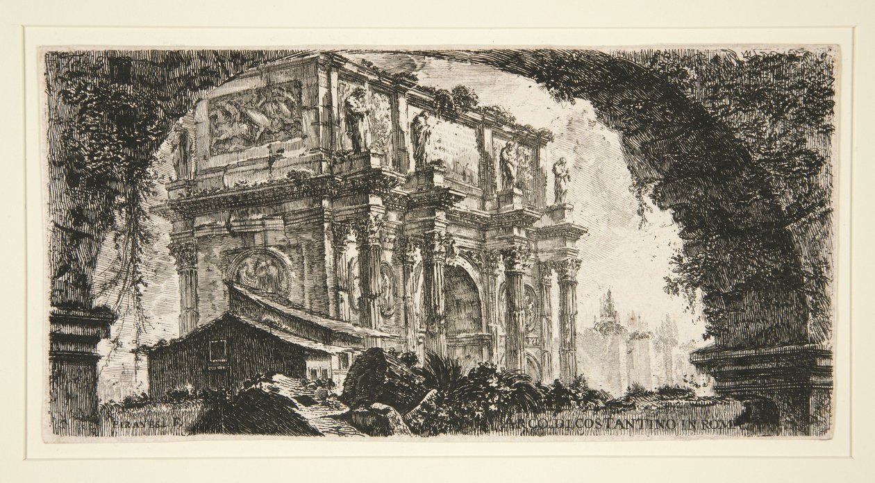 Arc de Constantin à Rome, tiré de Quelques vues d
