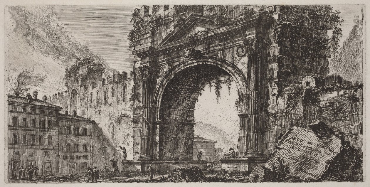 Arc de Rimini construit par Auguste - Giovanni Battista Piranesi
