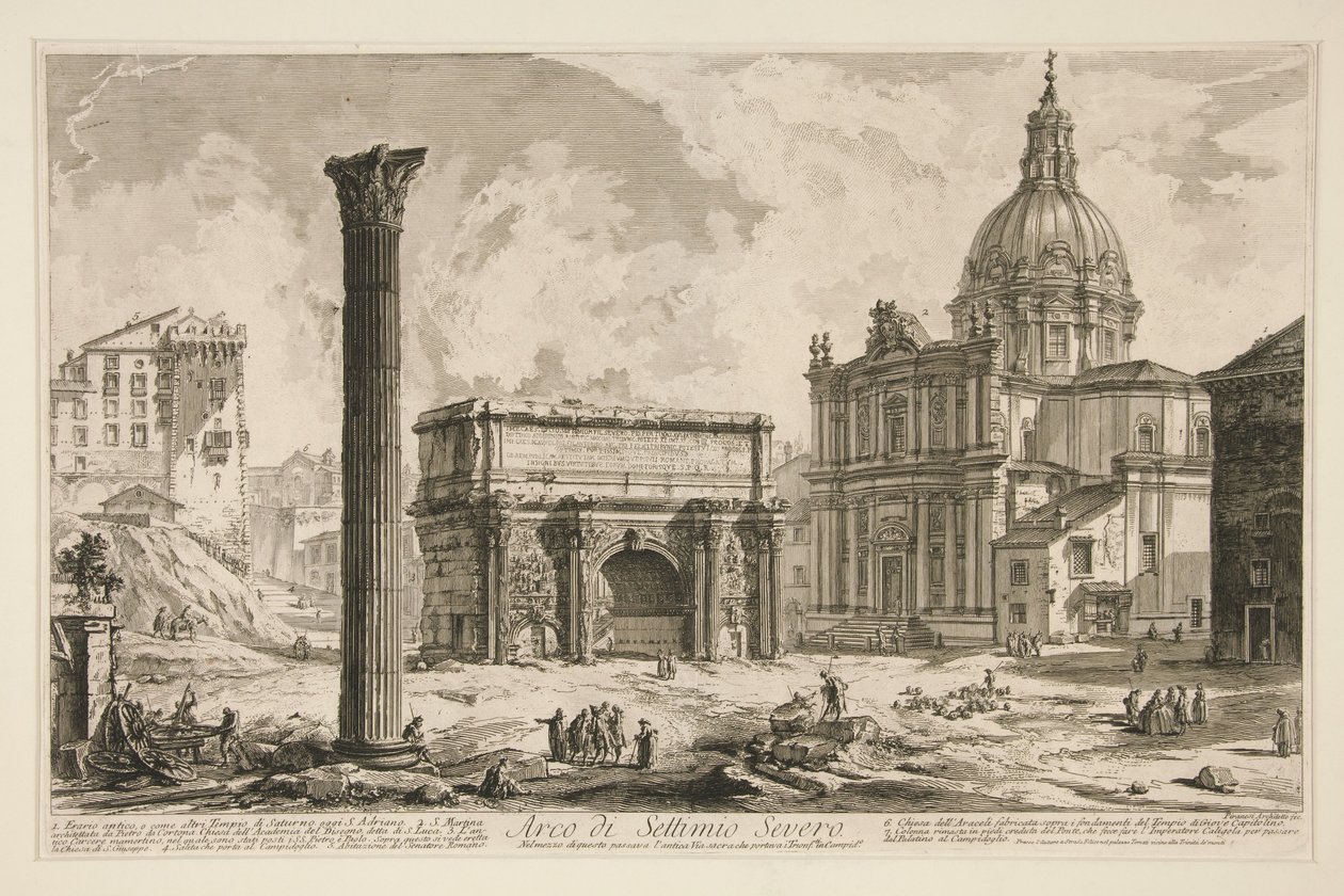 Arc de Septime Sévère, de Vedute di Roma - Giovanni Battista Piranesi