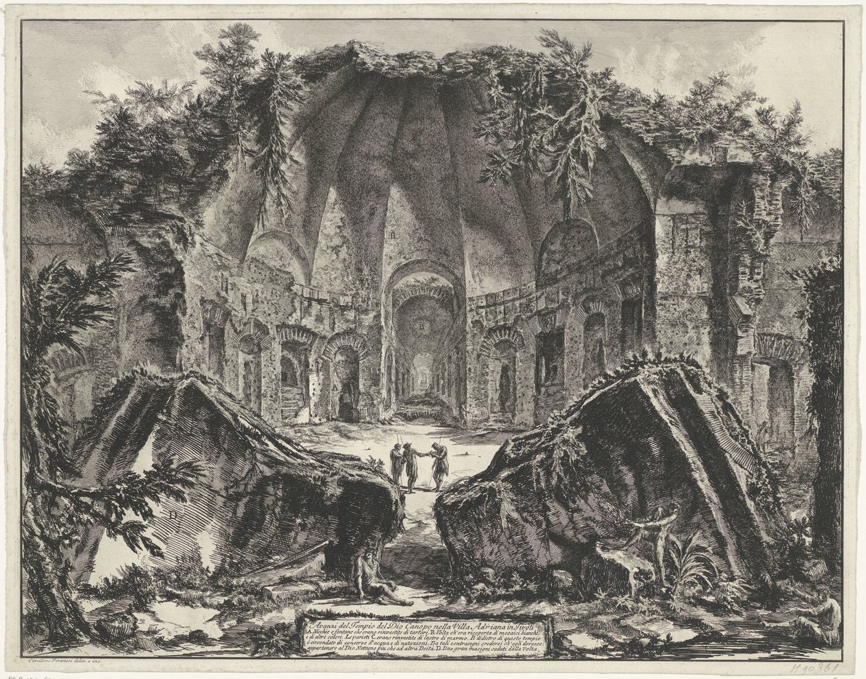 Canopus dans la Villa Adriana à Tivoli - Giovanni Battista Piranesi
