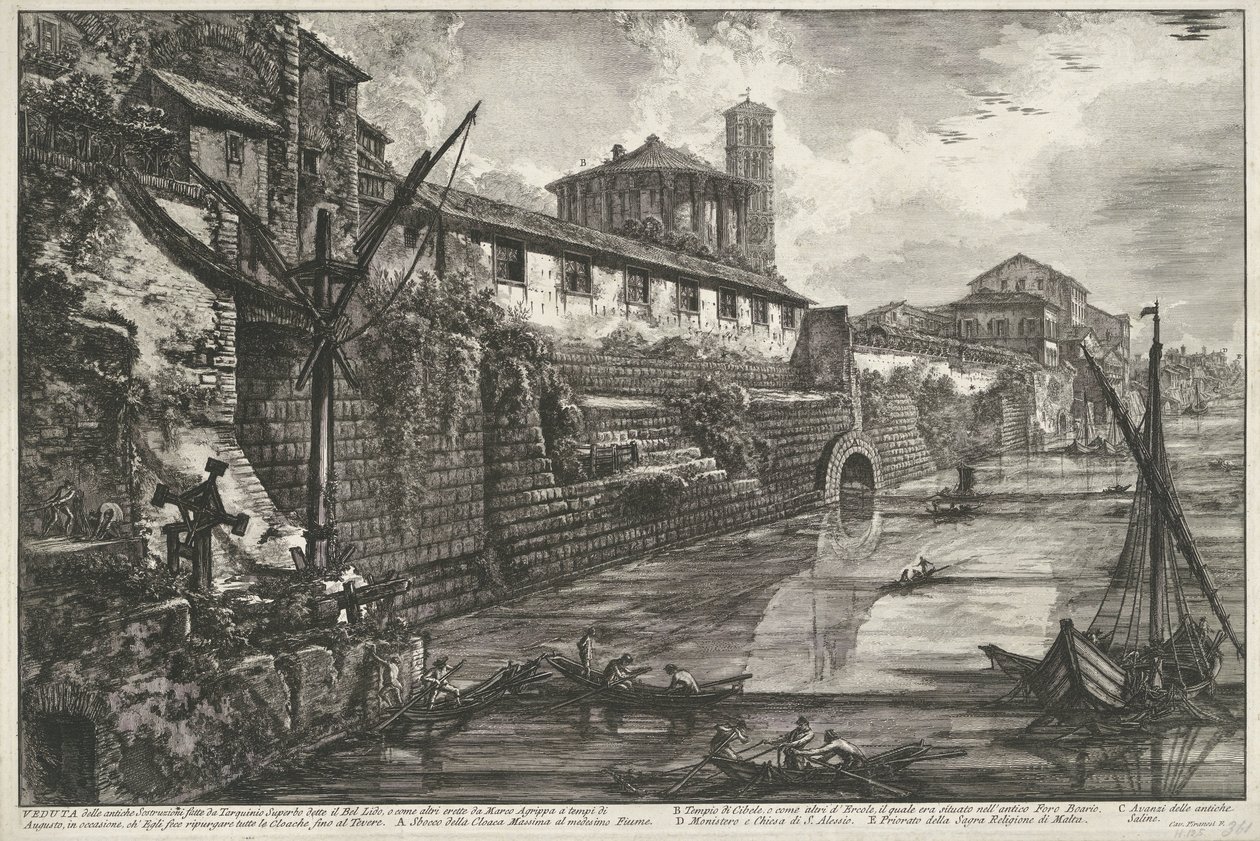 Cloaca Maxima à Rome - Giovanni Battista Piranesi