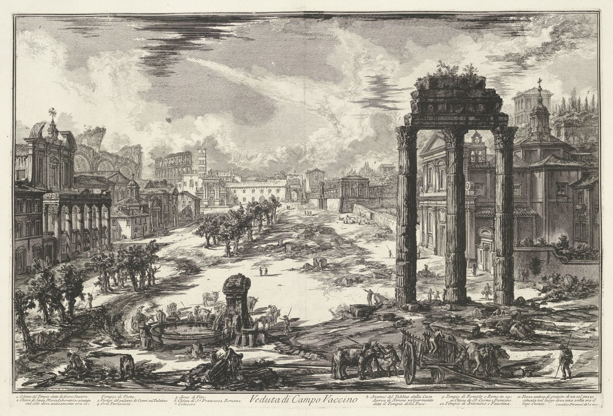 Forum Romain à Rome (série Vues de Rome) - Giovanni Battista Piranesi