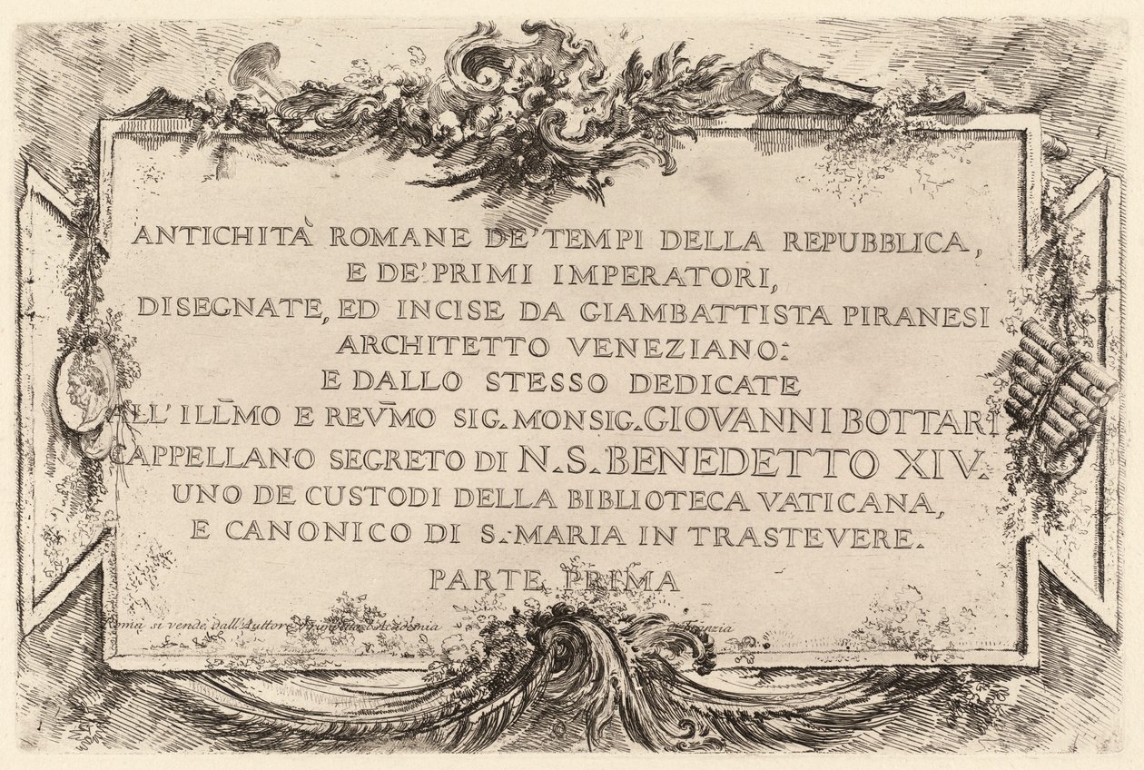 Frontispice - Giovanni-Battista Piranesi