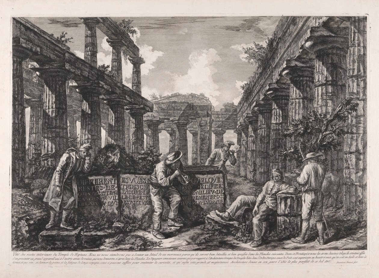 Frontispice, de Différentes vues de - Giovanni Battista Piranesi