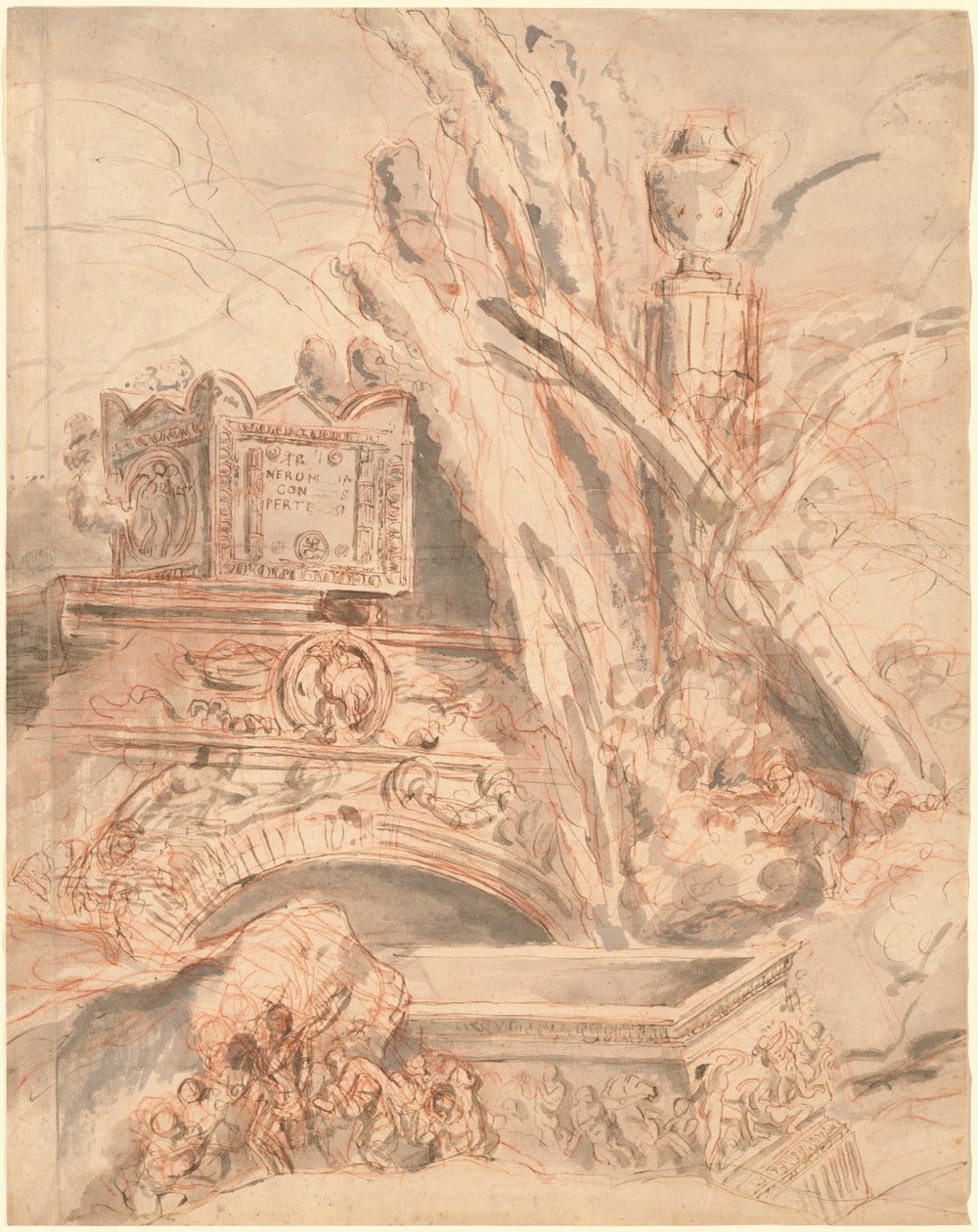 Grottesco avec la tombe de Néron - Giovanni Battista Piranesi