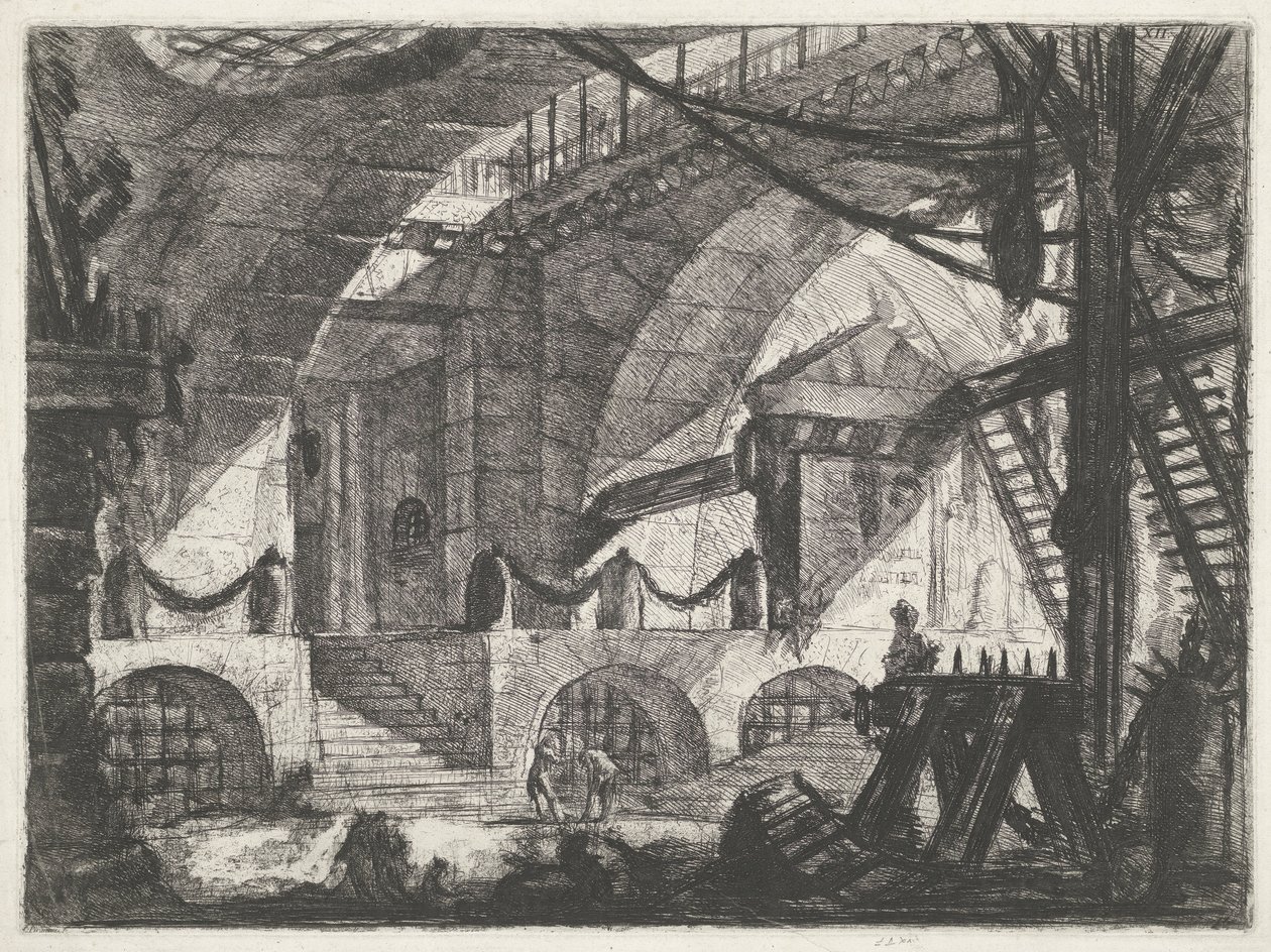 Prison avec chevalet de sciage - Giovanni-Battista Piranesi