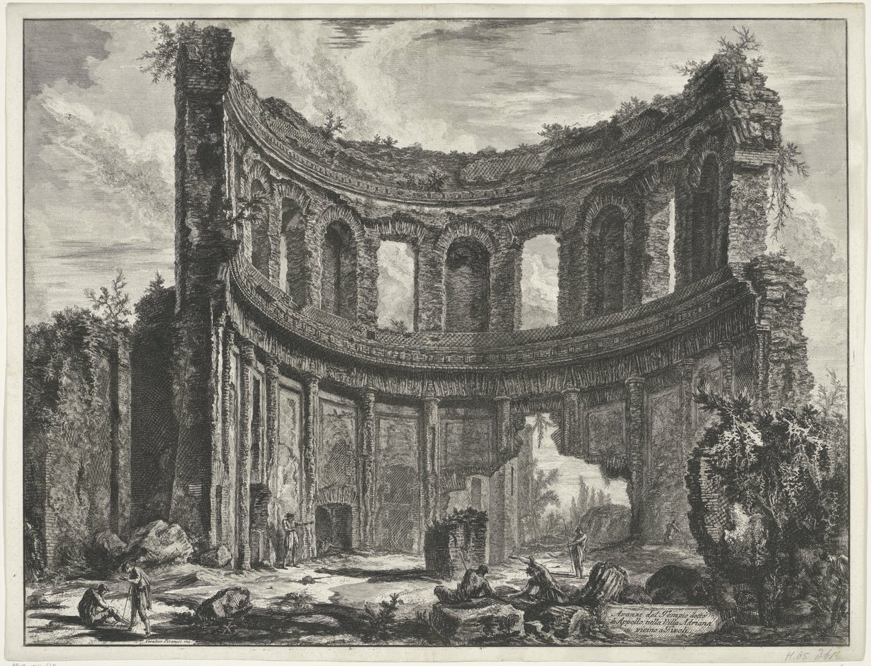Petit palais dans la Villa Adriana à Tivoli - Giovanni Battista Piranesi