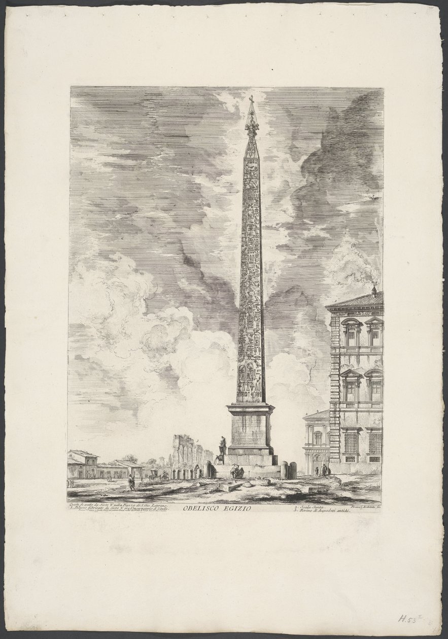 Obélisque du Latran à Rome - Giovanni Battista Piranesi