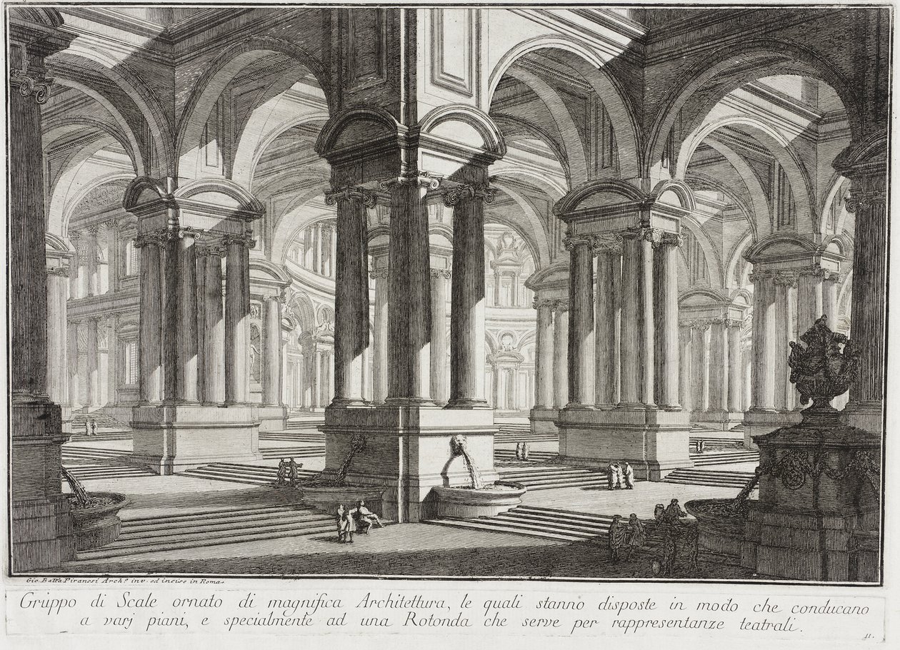 Magnifique espace architectural - Giovanni Battista Piranesi