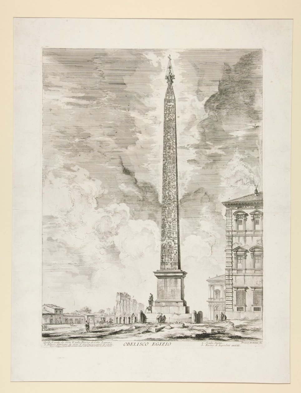 Obélisque égyptien, de Vedute di Roma - Giovanni Battista Piranesi