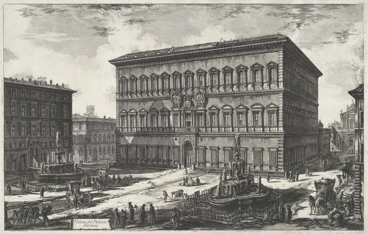 Palazzo Farnese à Rome - Giovanni Battista Piranesi