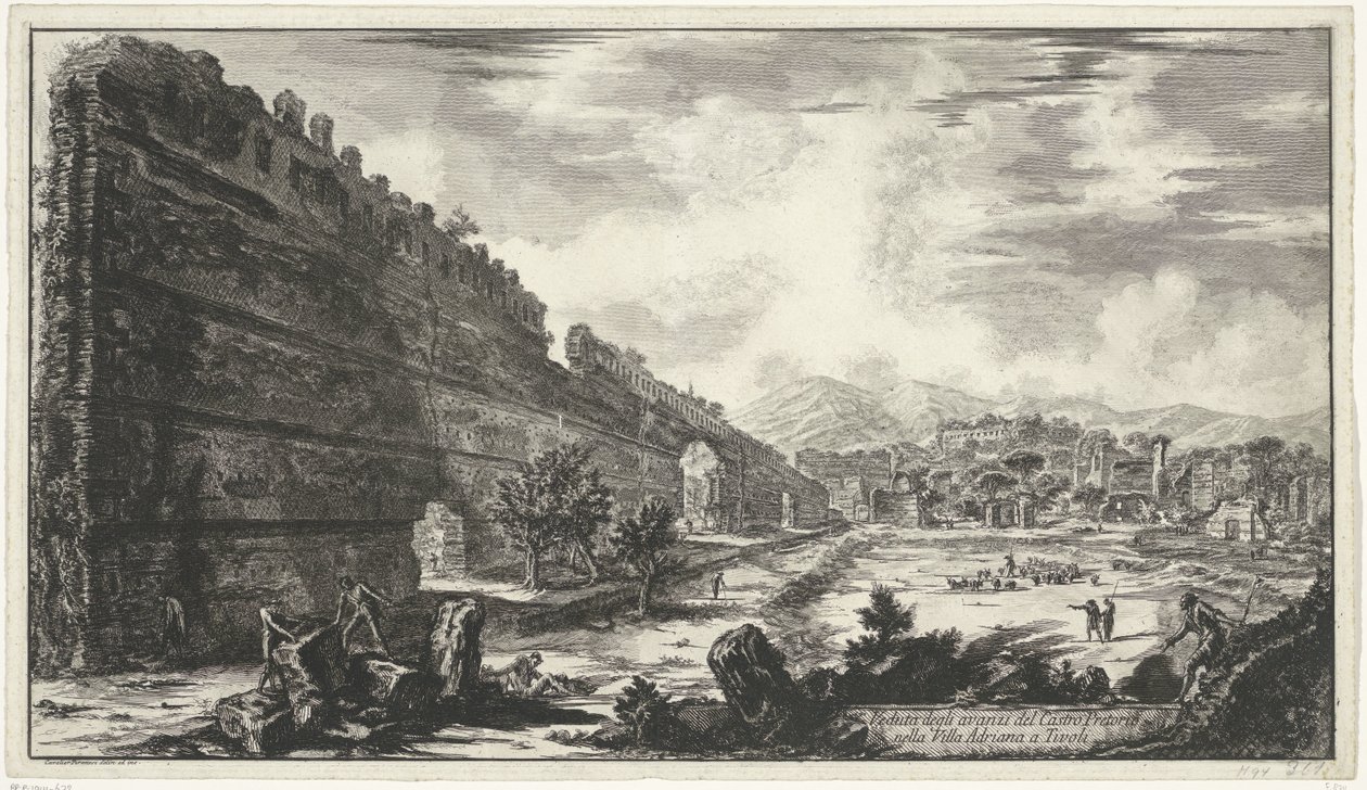 Pecile dans la Villa Adriana à Tivoli - Giovanni Battista Piranesi